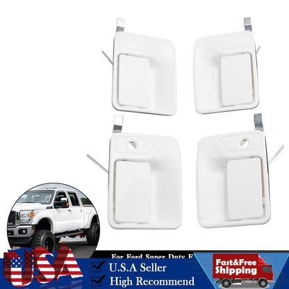 4PCS Exterior Door Handle For Ford Super Duty F250 F350 1999-2016