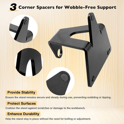 Reloading Powder Measure Stand For Most Powder Measures 7/8" Mounting Hole Black