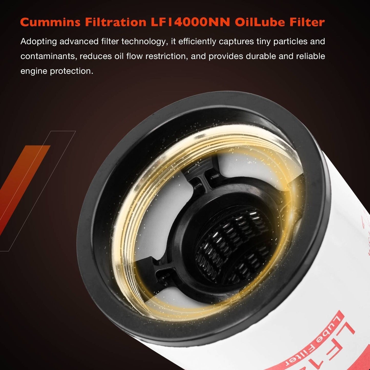 LF14000NN Oil Filters (2 Pack) For Cummins Diesel Engines LF9080 LF9001 4367100