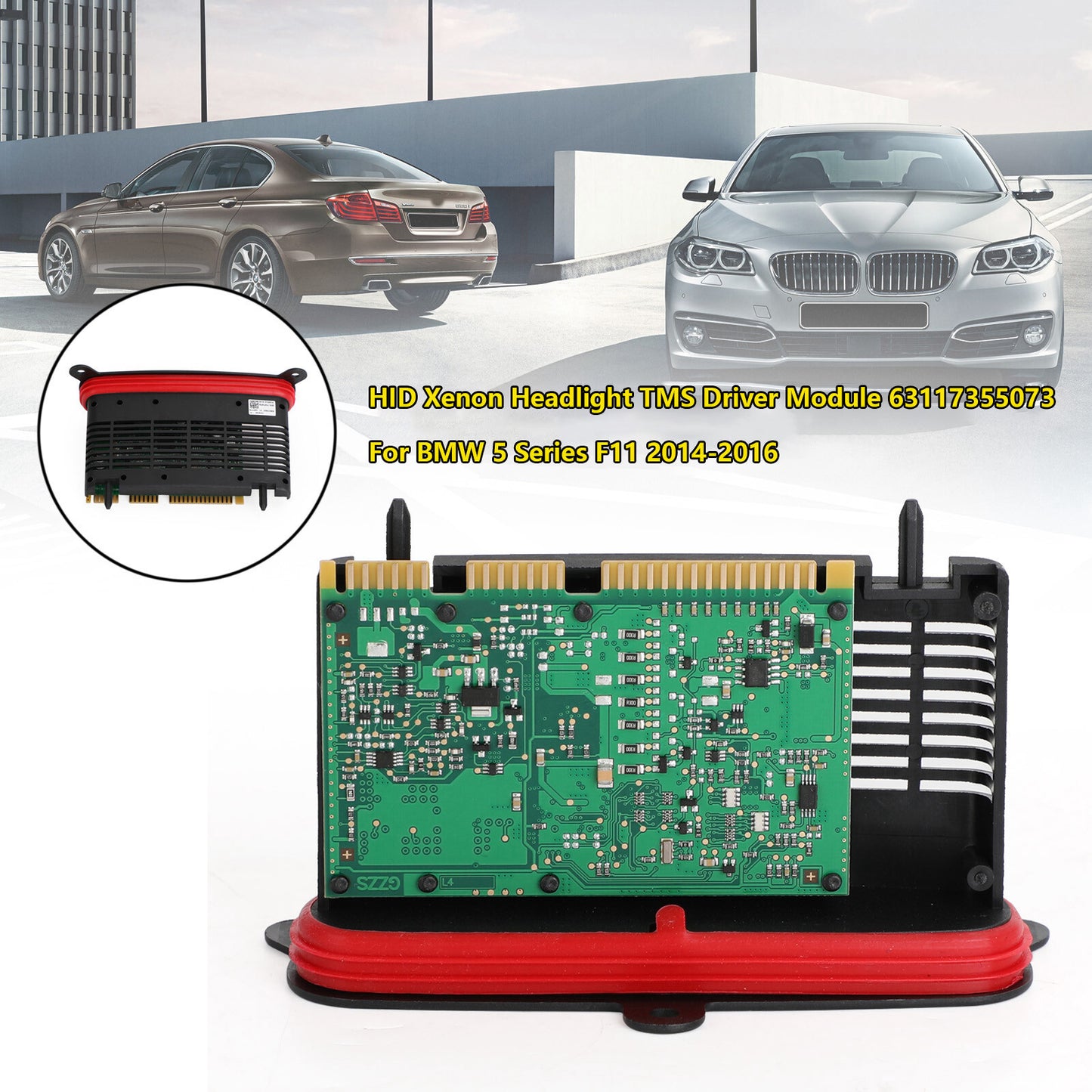 HID Xenon Headlight TMS Driver Module 63117355073 For BMW 5 Series F11；2014-2016