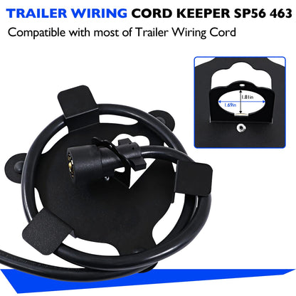 SP56-463 Trailer Wiring Cord Keeper Magnetic Pin Box Cord Holder For Trailers RV