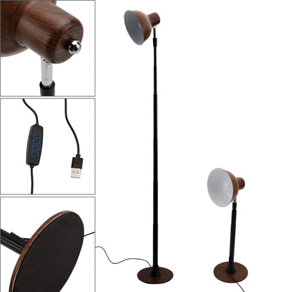 For Living Room/Office-Black Dimmable Adjustable LED Floor & Table Lamp 3 Colors