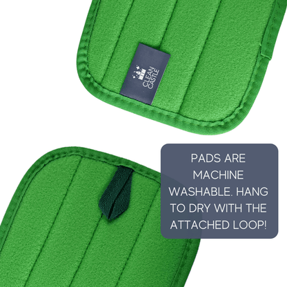 Solid Spare Clean Castle 12" Reusable Premium Microfiber Mop Pads - 12 PACK