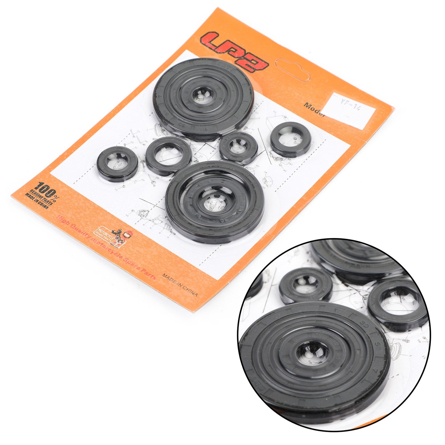 Complete Engine Oil Seal Crankcase Kit 10pcs for Honda CRF250R CRF250X 2004-2017