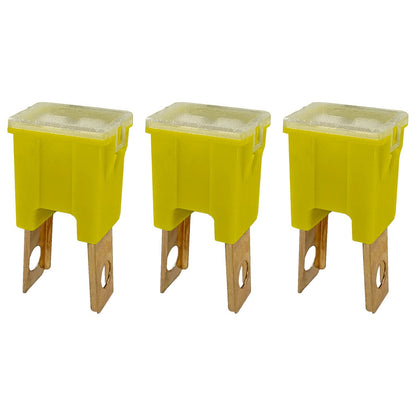 60A Straight Male Fuse Cartridge FLM PAL Auto Link for Car Truck RV SUV - 3 pk