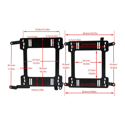 2X Low Profile Bracket Rail Seat Brackets Adapter For Infiniti G35 2003-2006