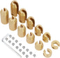 12 Pack Motorcycle Brass Wheel Tire Spoke Balancing Weights Set 1/4 to 1-1/2 oz