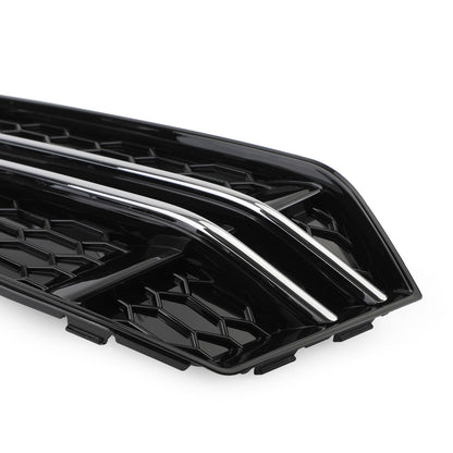 Pair Front Fog Light Cover fit AUDI A4 B9 S-LINE 2016-2018 Bumper Grille US