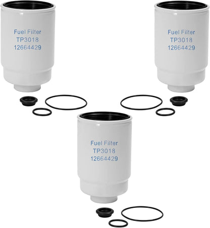 TP3018 6.6 Diesel Fuel Filter Fit 01-16 Chevy Silverado Express GMC Sierra 2500