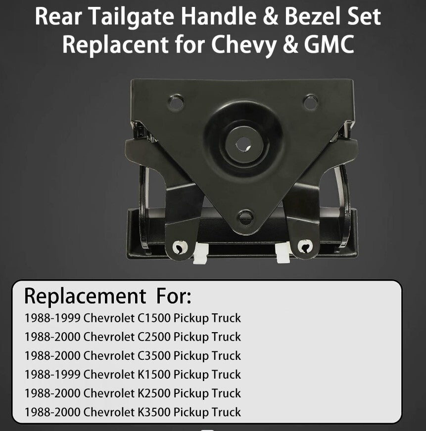 Metal Tailgate Handle Set for 88-00 Chevrolet C/K 1500 2500 3500 Door Handle