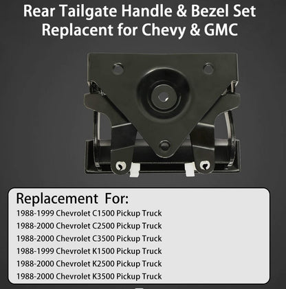 Metal Tailgate Handle Set for 88-00 Chevrolet C/K 1500 2500 3500 Door Handle