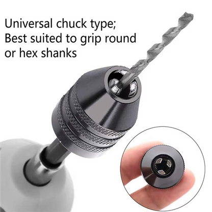 4x 1/4" Hex Shank Keyless Drill Chuck Conversion Adapter Bit Quick Change Driver