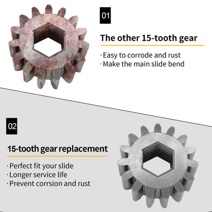 15-Tooth Spur Gear for Hydraulic/Electric Through-Frame Slide-Out on RV ‎700612