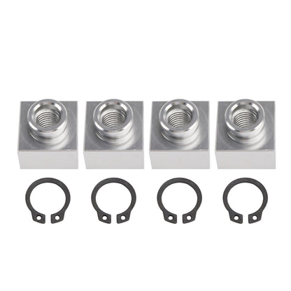 4X Set Snowmobile Trailer Insert Nut & Snap Ring 04414 03400 For Triton Xt & Lt
