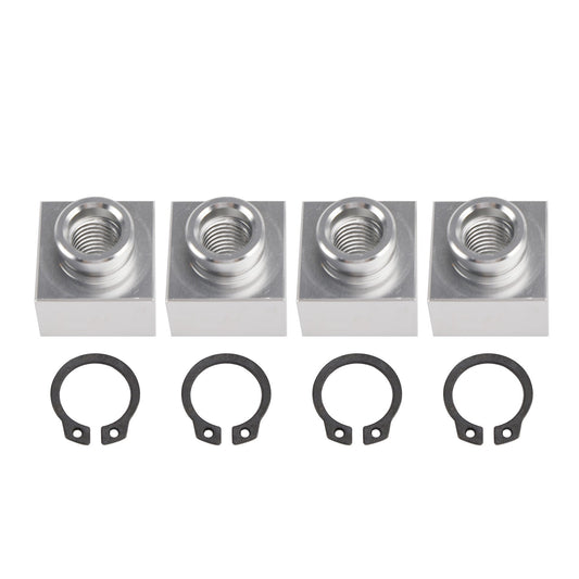 4X Set Snowmobile Trailer Insert Nut & Snap Ring 04414 03400 For Triton Xt & Lt