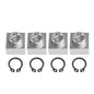 4X Set Snowmobile Trailer Insert Nut & Snap Ring 04414 03400 For Triton Xt & Lt