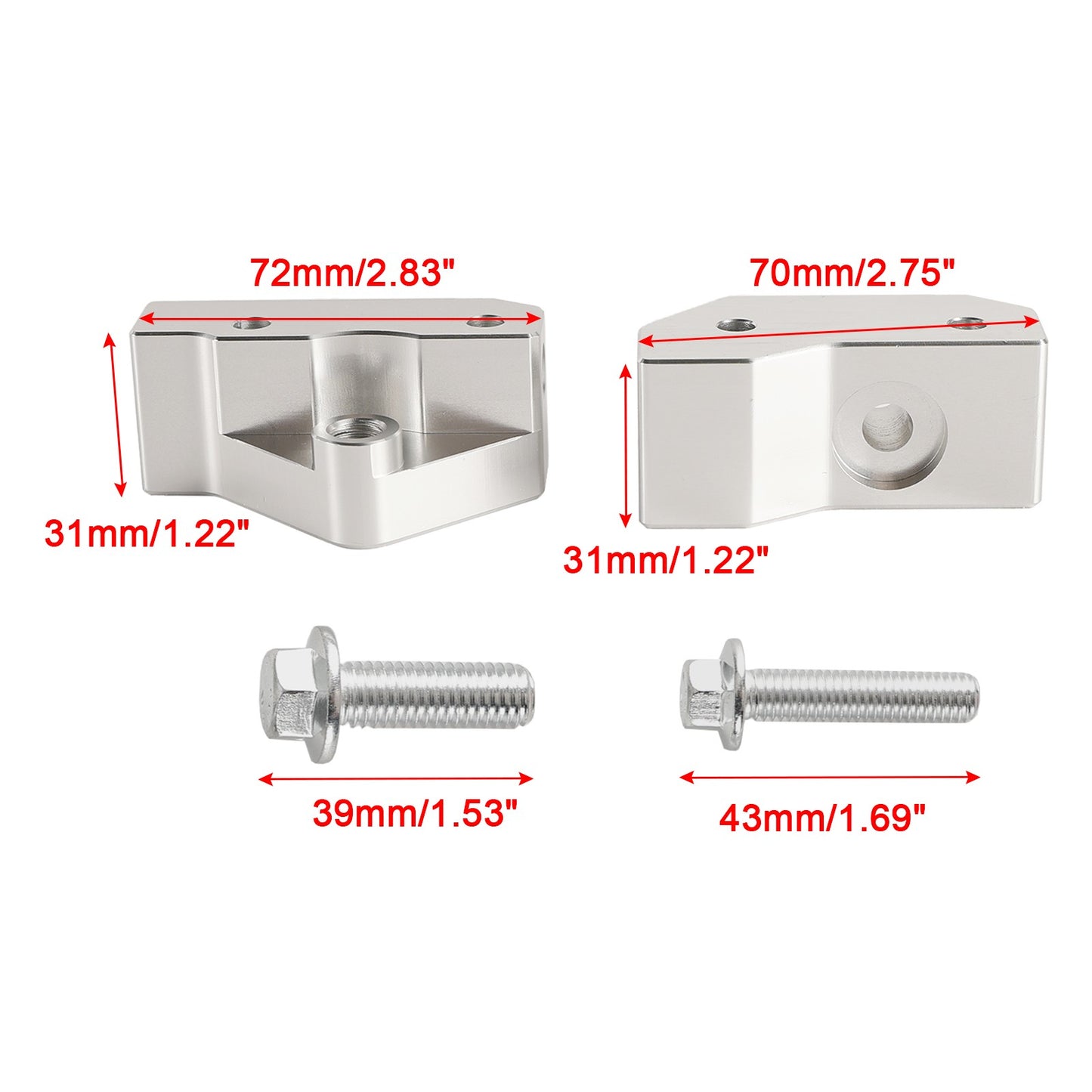 Knock Sensor Relocation Brackets for GM LS Gen 3 Engines LS1 LM7 LR4 LQ4/LS6 L59