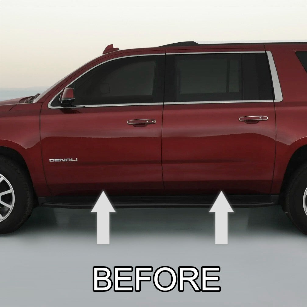 CHROME SIDE DOOR TRIM ROCKER PANEL MOLDING KIT 2015-2020 GMC YUKON / YUKON XL