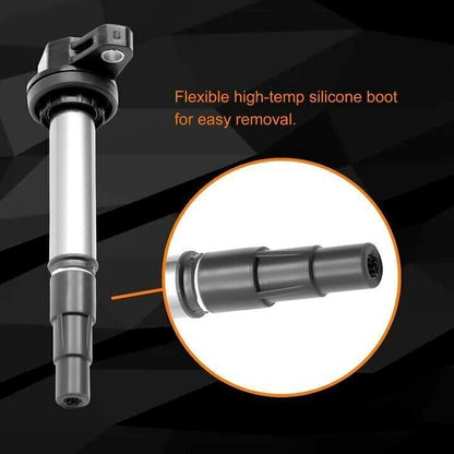 4x UF596 Ignition Coil & Spark Plugs Pack for Toyota Corolla Prius Lexus 1.8L