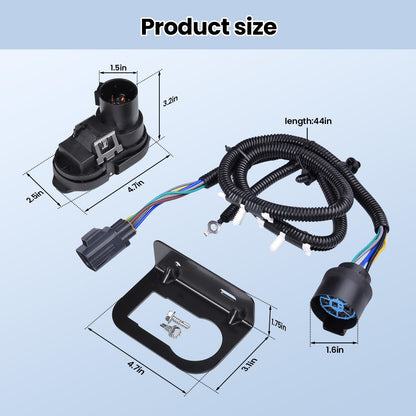 CK4T13B576KE Trailer Tow Wiring Connector Harness Kit Fit 15-19 Ford Transit 150