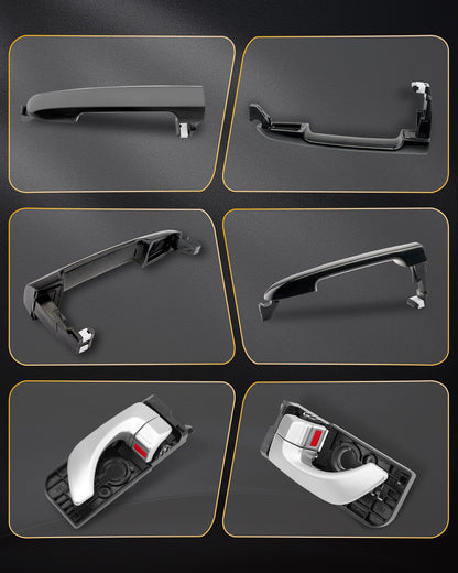 826513K000 Outside Interior Door Handle Set Fit 06-08 Hyundai Sonata Door Handle