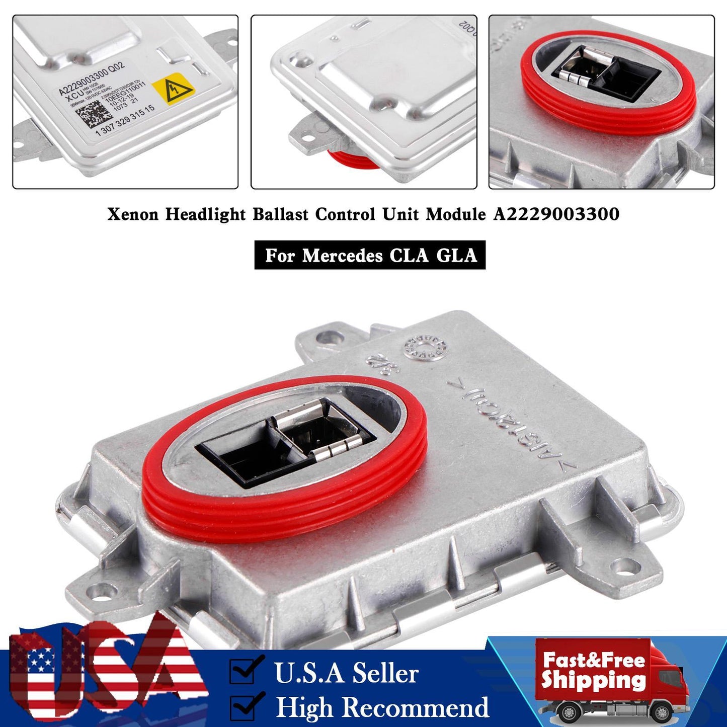 Xenon Headlight Ballast Control Unit Module A2229003300 For Mercedes CLA GLA