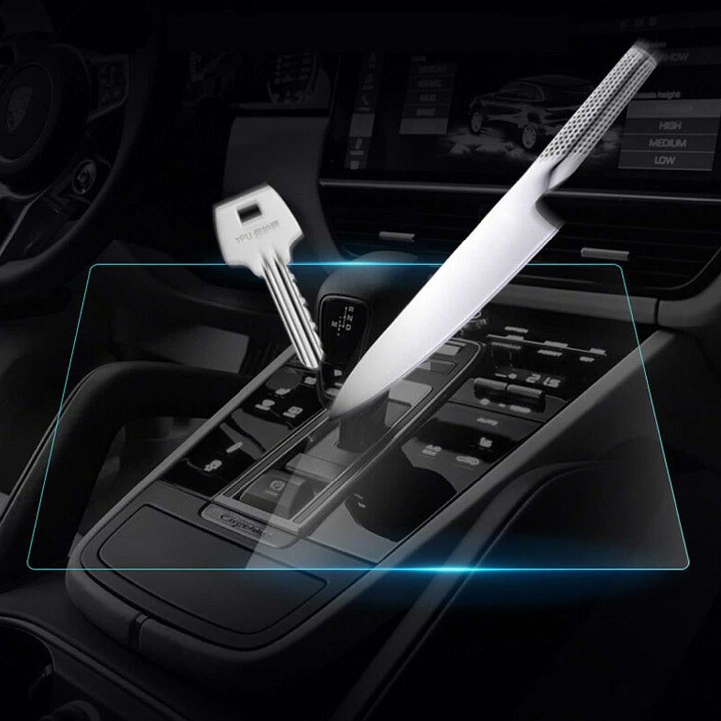 Navigation TPU Screen Protector Film For Porsche Cayenne 2.9T 3.0T 2018-2022 NEW