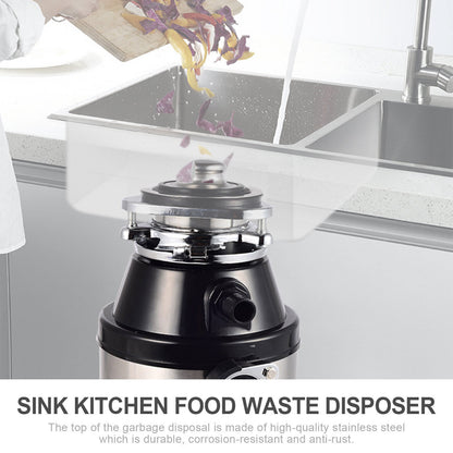 Garbage Disposal 3/4 HP 2800 RPM Under Sink Kitchen Food Waste w/ Plug