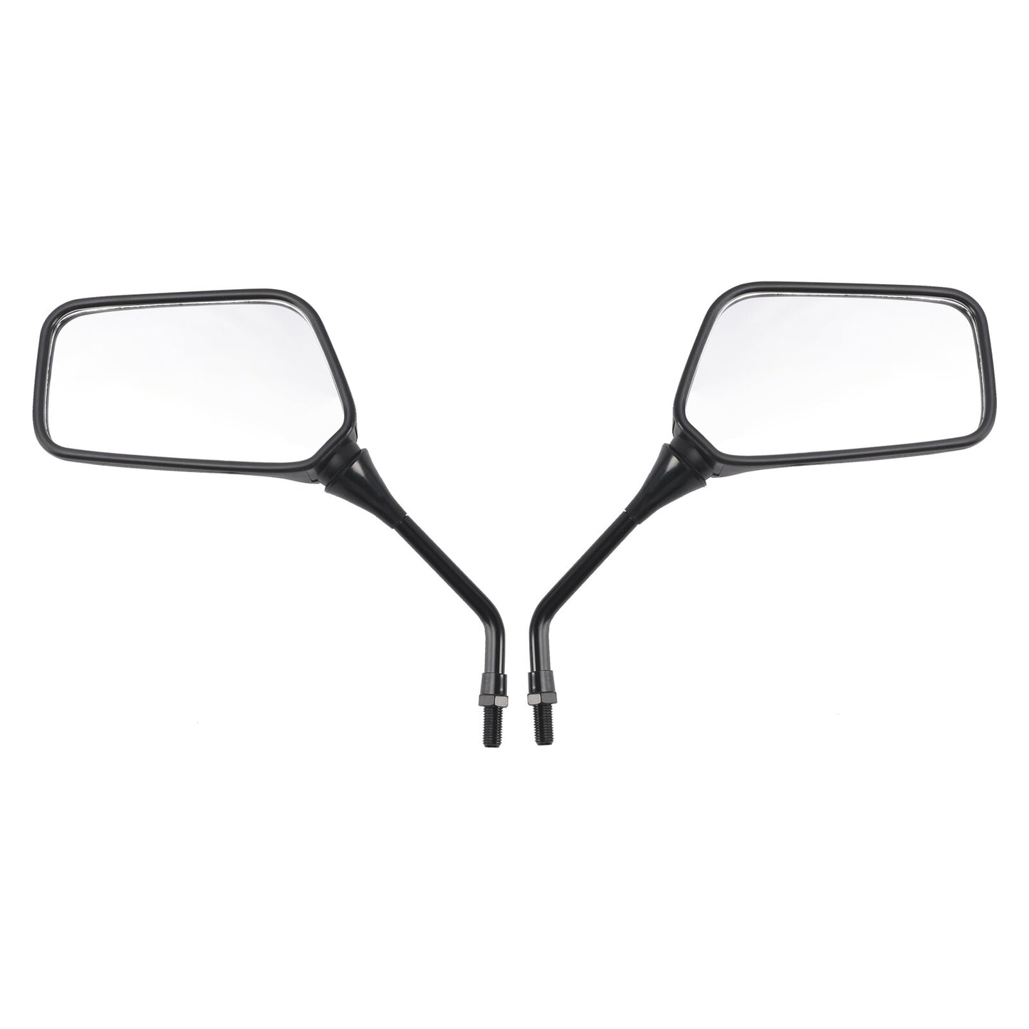 Pair Black Mirrors M10 Rearview Mirrors For Suzuki DR200 DR350 DRZ400 DR650
