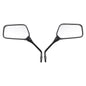 Pair Black Mirrors M10 Rearview Mirrors For Suzuki DR200 DR350 DRZ400 DR650