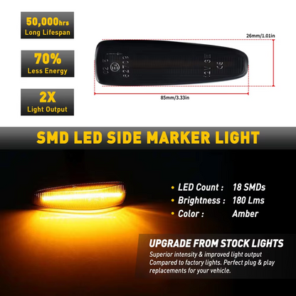 Fender Lamp Side Marker Signal Lights FOR Mitsubishi Lancer Outlander Sport EOA