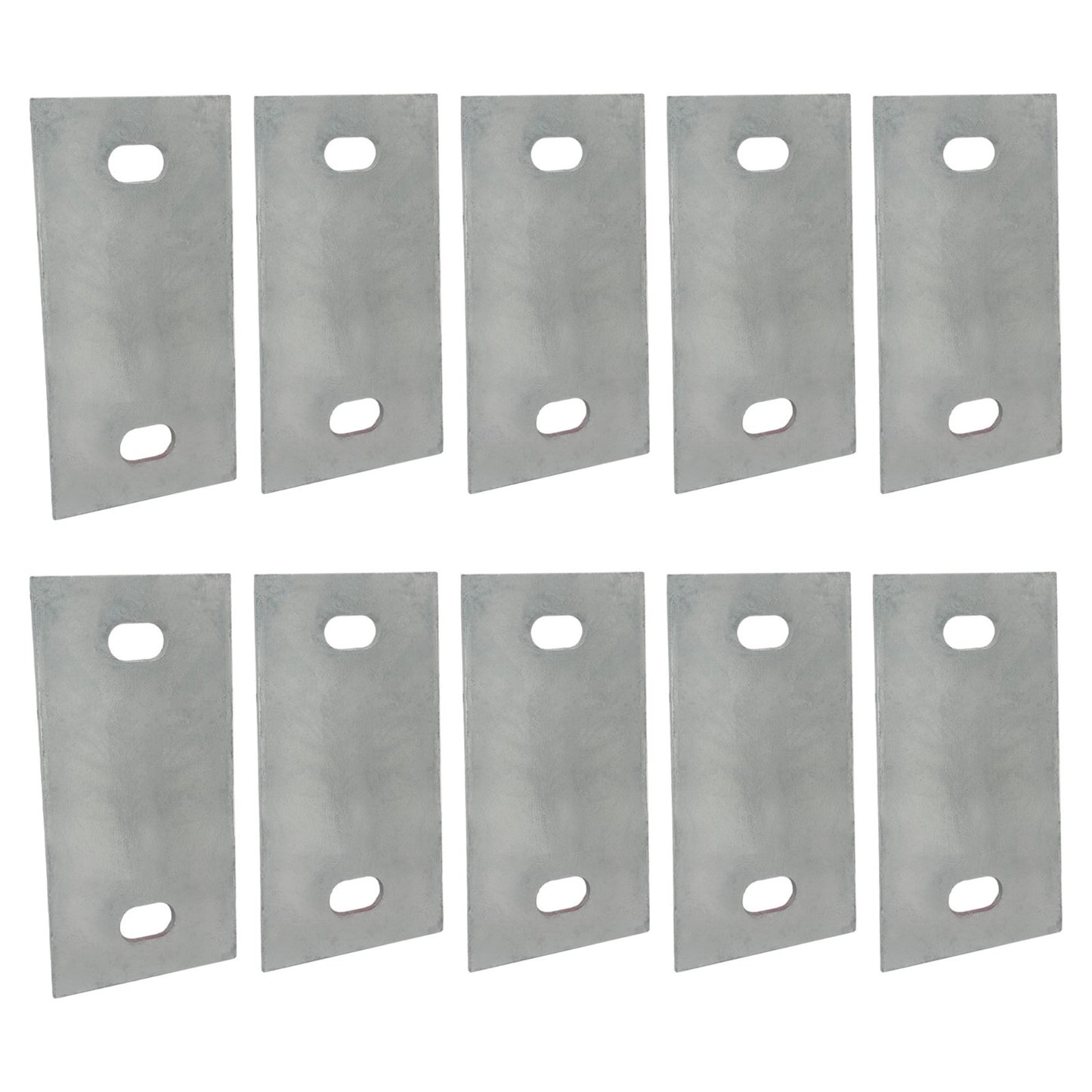 Stationary Dock Washer Plate, 5" x 2-1/2" - Heavy-Duty Galvanized Steel (10)