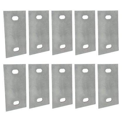 Stationary Dock Washer Plate, 5" x 2-1/2" - Heavy-Duty Galvanized Steel (10)
