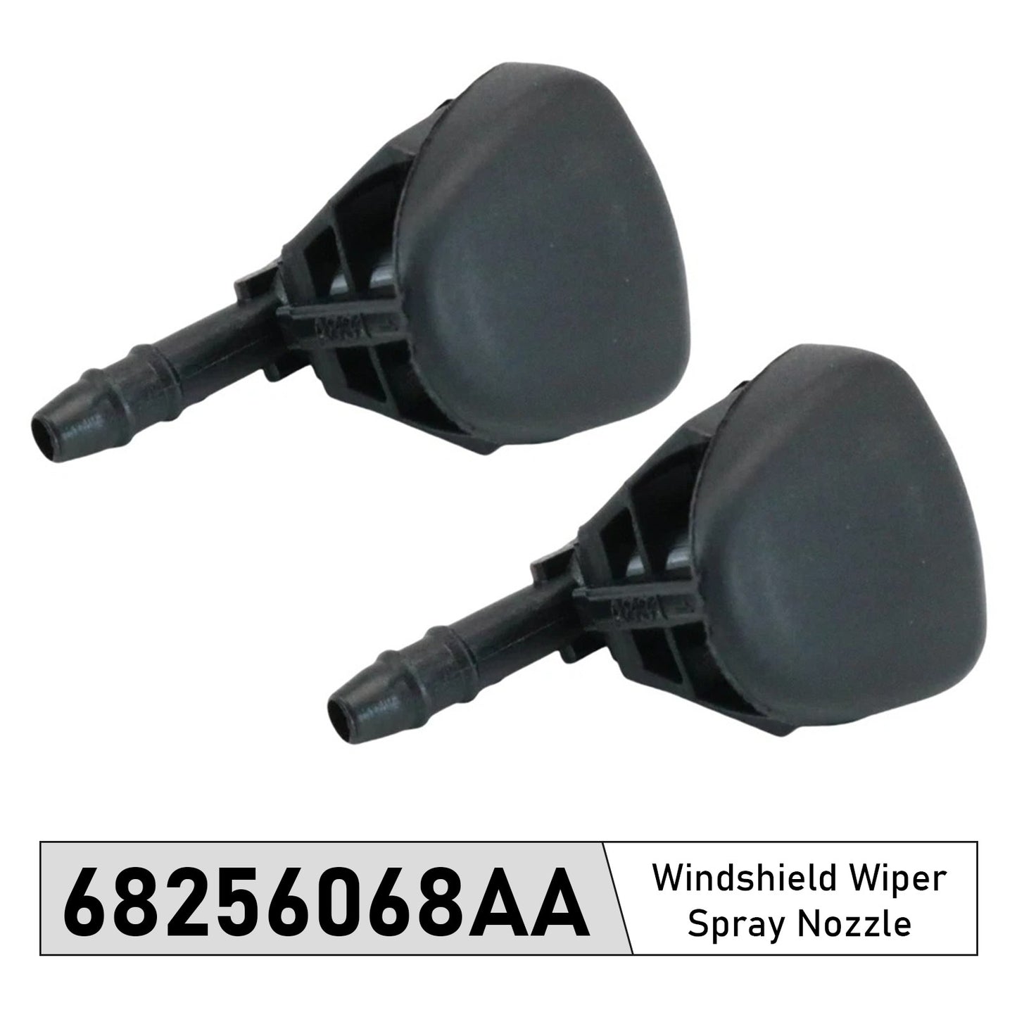 2 Pcs Windshield Wiper Spray Nozzle for Jeep Renegade 2015-2020 68256068AA