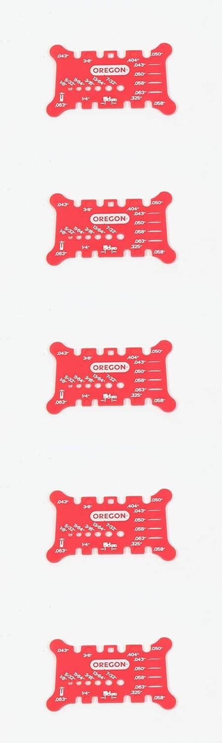 Solid Spare Oregon 5 Pack 556418 Chainsaw Guide Bar and Chain Measuring Tool