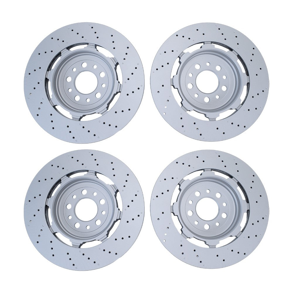Front Rear Brake Rotors Fit For 2017-2021 Alfa Romeo Giulia Stelvio Quadrifoglio
