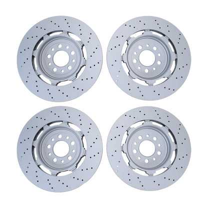 Front Rear Brake Rotors Fit For 2017-2021 Alfa Romeo Giulia Stelvio Quadrifoglio