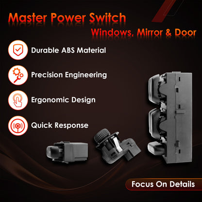 Driver Side Master Power Window Mirror Door lock Switch For 2004-2008 Ford F-150