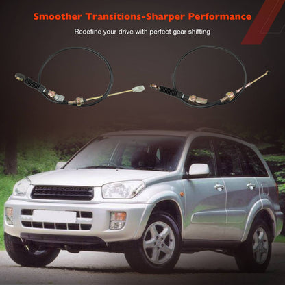 2x Manual Transmission Shift Control Cable For 1996-2000 Toyota RAV4 33821-42070