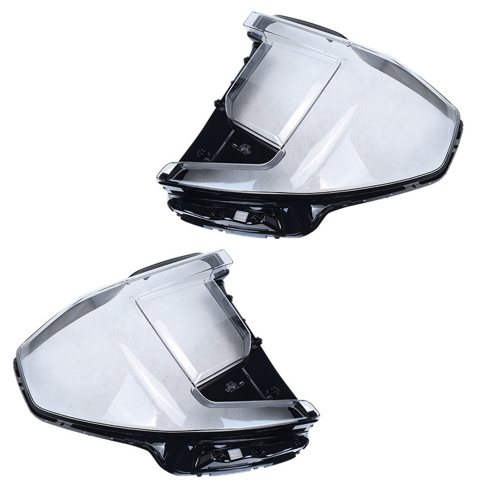 New A Pair Headlight Clear Lens Shell + Glue For 2022 2023 2024 GMC Sierra 1500