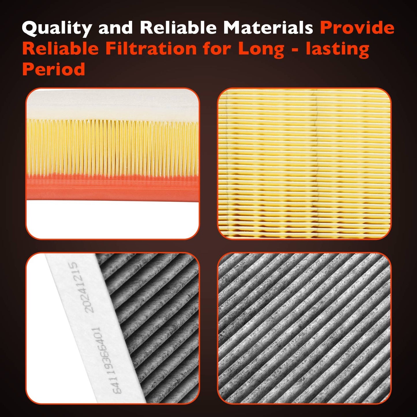 3X Engine Cabin Air Filters For 2017-24 BMW X5 X6 X7 530i 540i 840i 13718577170
