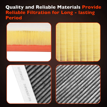3X Engine Cabin Air Filters For 2017-24 BMW X5 X6 X7 530i 540i 840i 13718577170