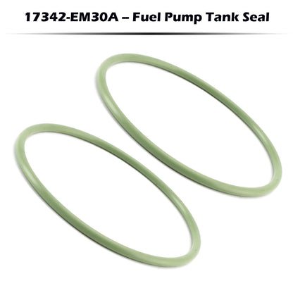 2PCS 17342-EM30A Fuel Pump Tank Seal Gasket for Nissan Rogue Juke Sentra 07-19