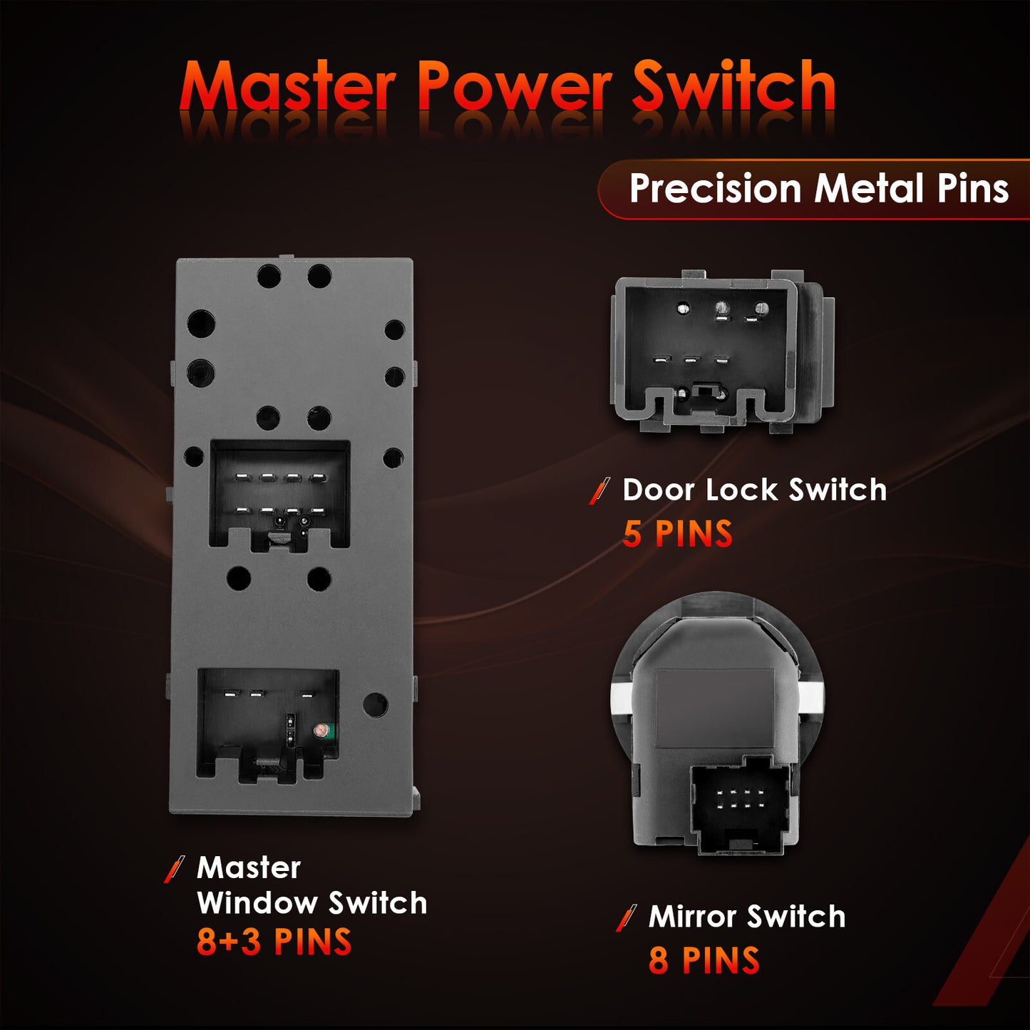 Driver Side Master Power Window Mirror Door lock Switch For 2004-2008 Ford F-150