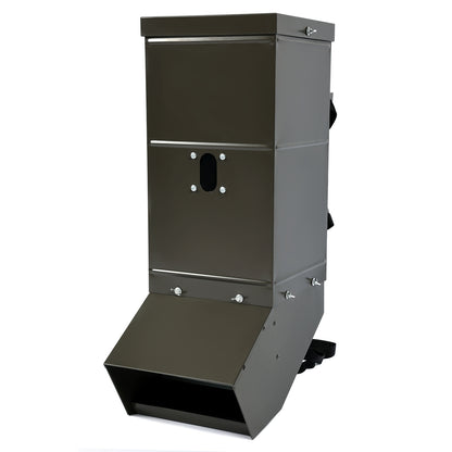 Solid Spare Portable Steel 85lb Gravity Feeder For Deer Wild Game Hunting Tree Post Mount