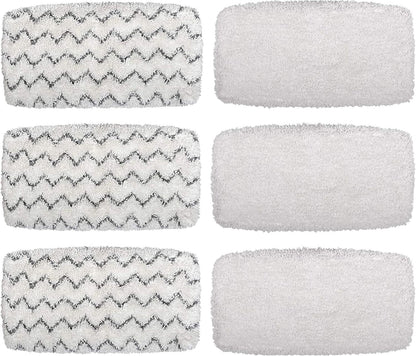 1252 Symphony Bissell Compatible Washable Mop Pads Hard Floor by Genrt - 6 PCS