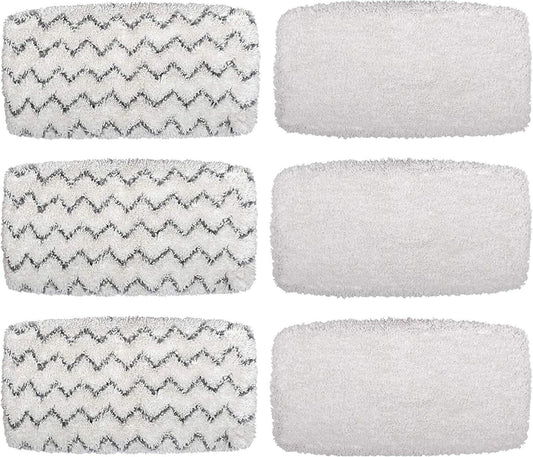 1252 Symphony Bissell Compatible Washable Mop Pads Hard Floor by Genrt - 6 PCS
