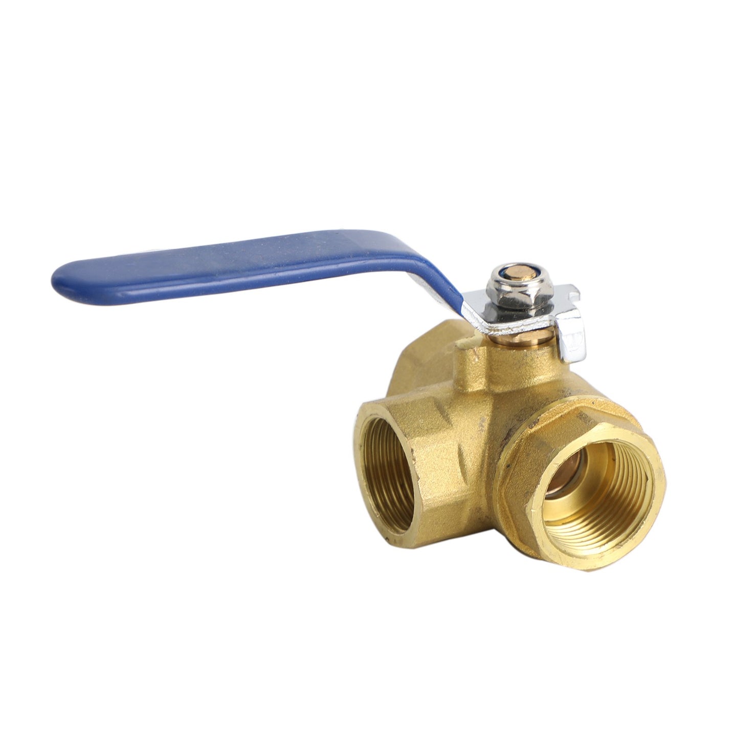 ??G3/4" 3 Way Ball Valve Three T Port Brass Female Type For Water Oil And Gas