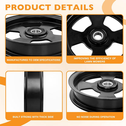 Mower Deck Flat Idler Pulley For Exmark Lazer Z Radius Toro 136-5404 114-5895