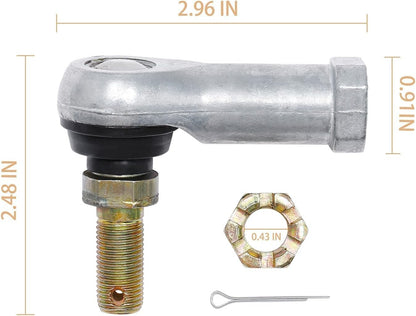 Tie Rod End Set For 1997-2017 Honda Foreman 400 450 500 Rubicon 500 Ball Joint